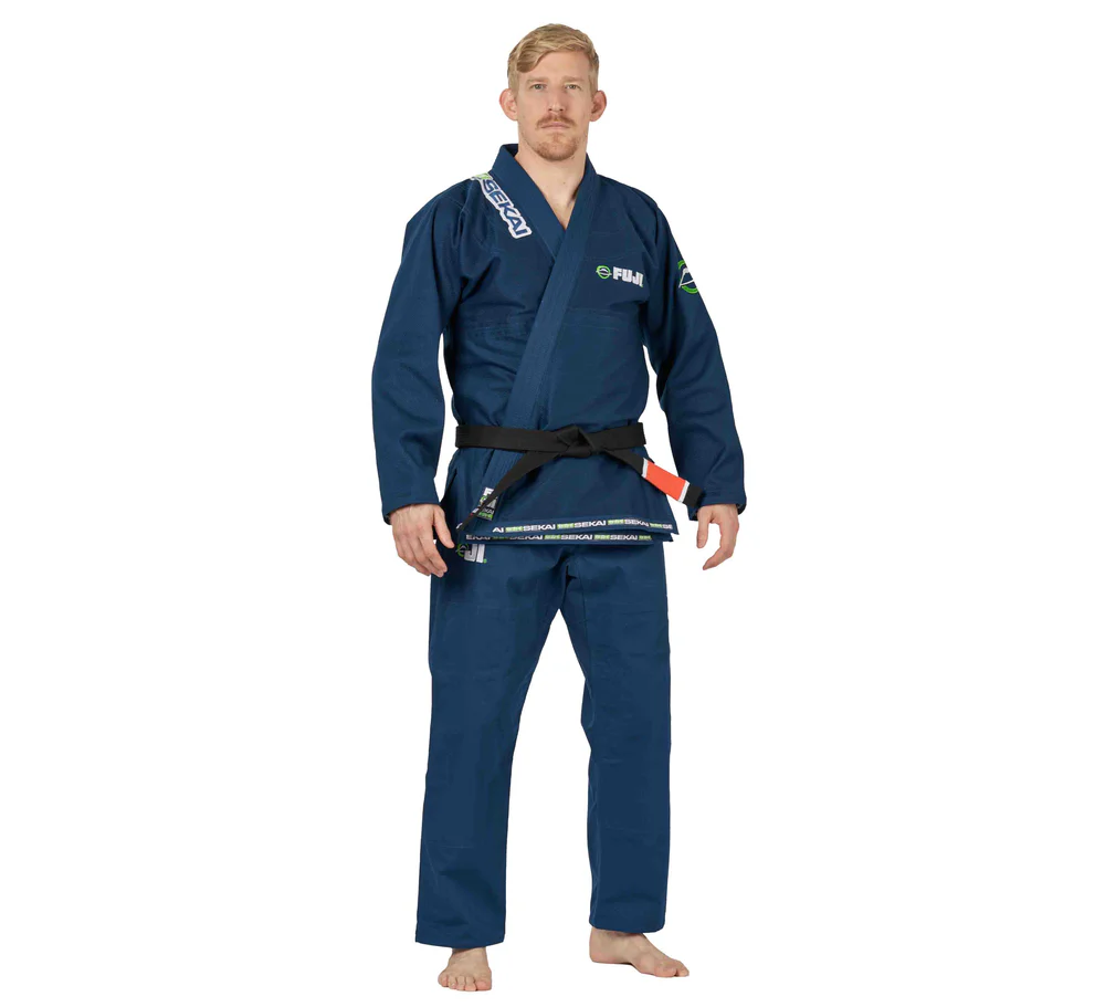 FUJI BJJ Gi Sekai 2.0 Azul Marino/Verde - Imagen 8