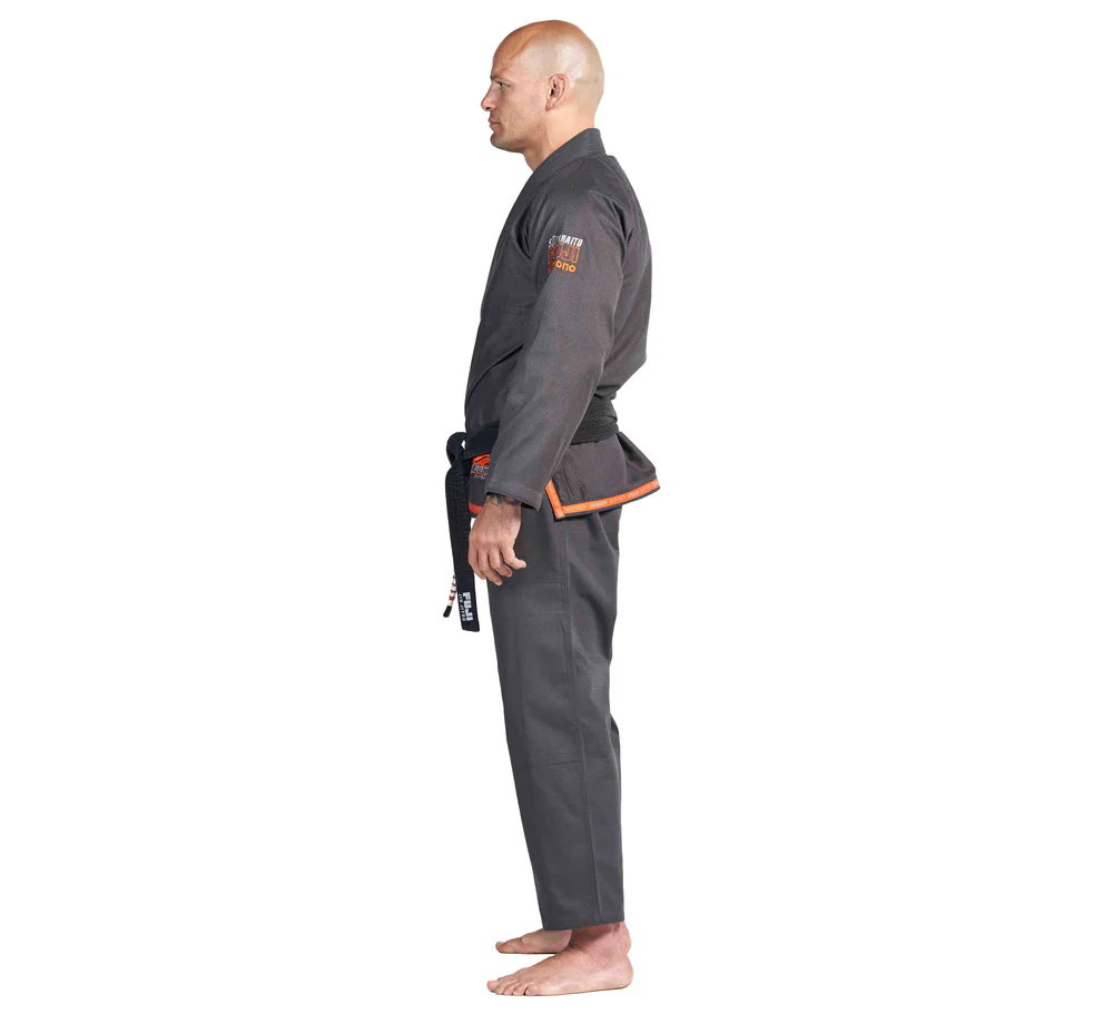 FUJI BJJ Gi Suparaito Gris Oscuro/Naranja - Pre Order - Imagen 5