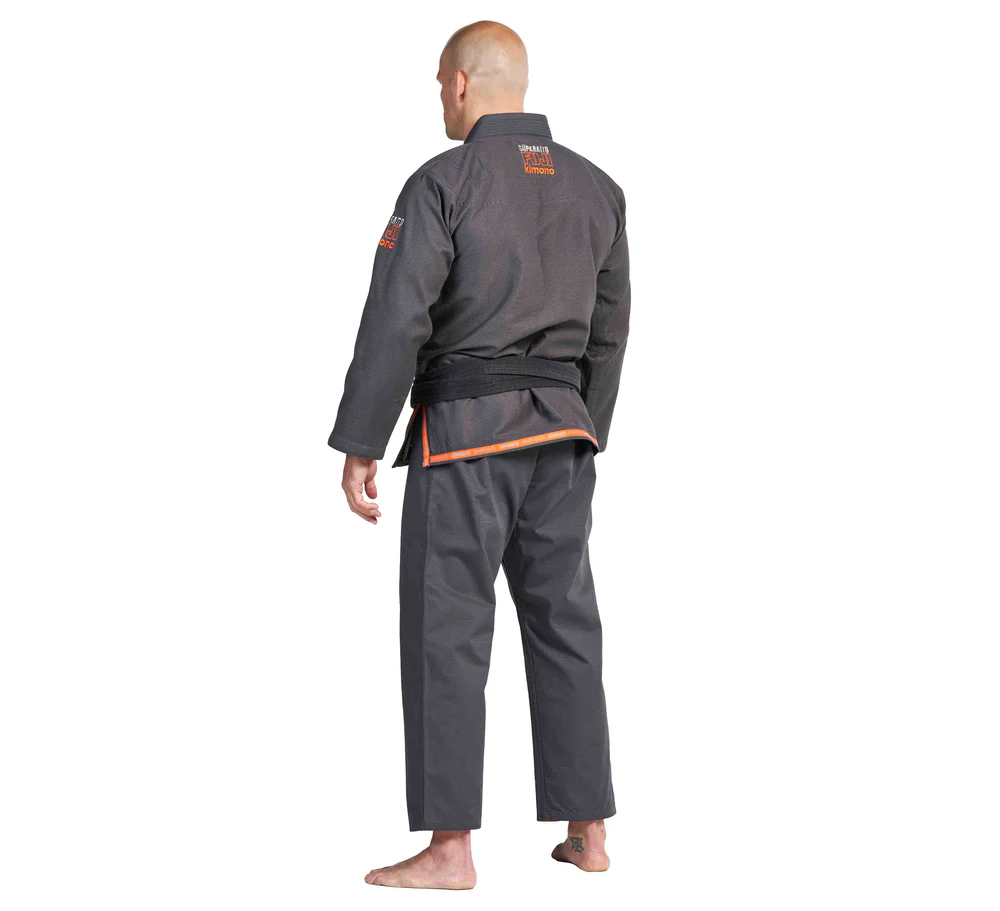 FUJI BJJ Gi Suparaito Gris Oscuro/Naranja - Pre Order - Imagen 6
