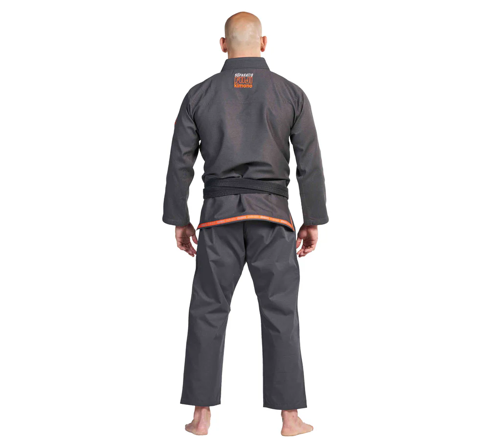 FUJI BJJ Gi Suparaito Gris Oscuro/Naranja - Pre Order - Imagen 7