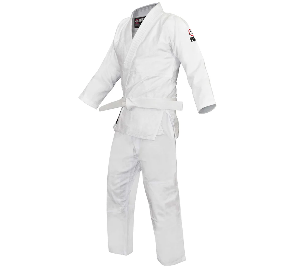 FUJI Single Weave Kids Judogi Blanco - Imagen 2