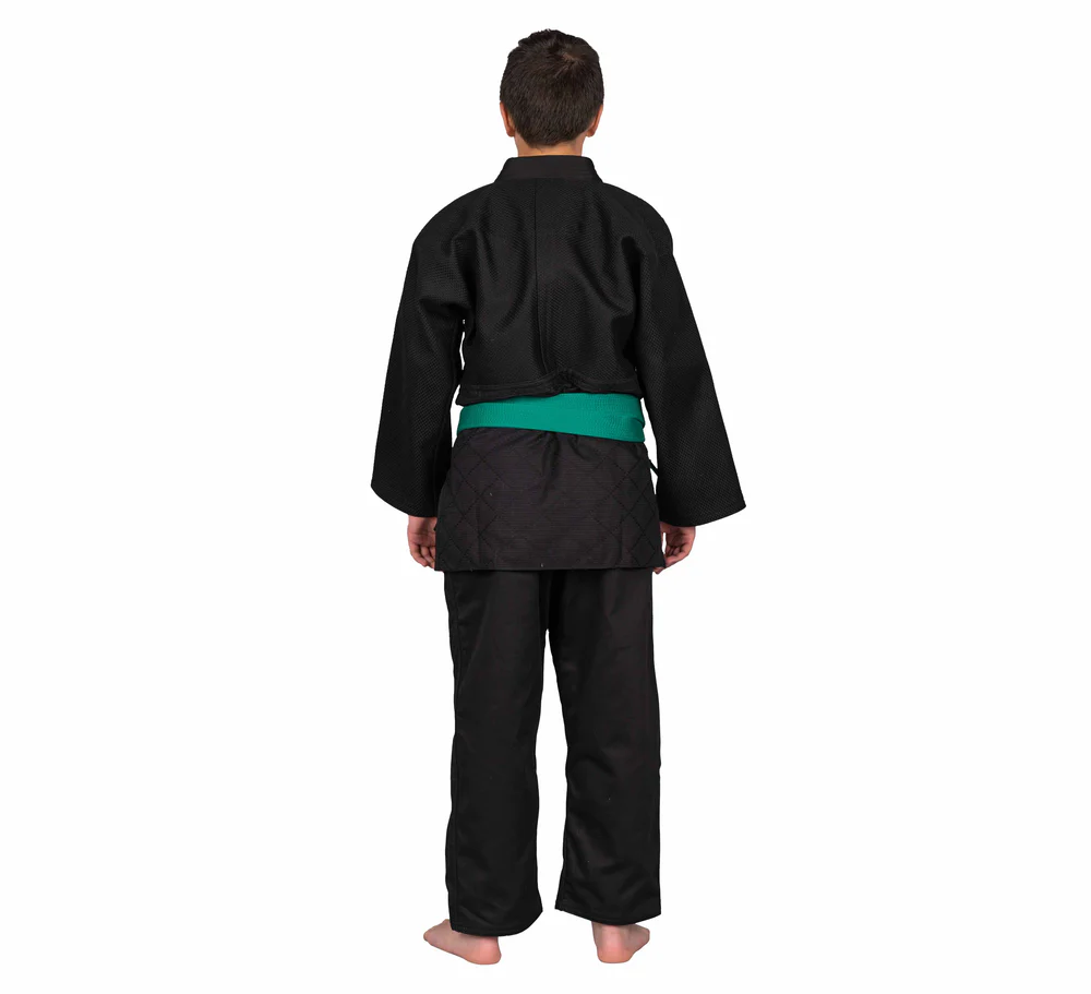 FUJI Single Weave Kids Judogi Negro - Pre Order - Imagen 3