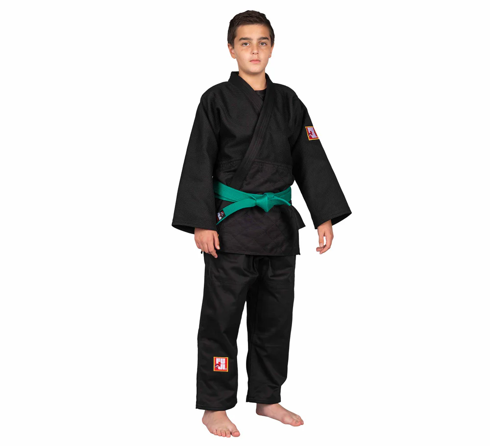 FUJI Single Weave Kids Judogi Negro - Pre Order - Imagen 4