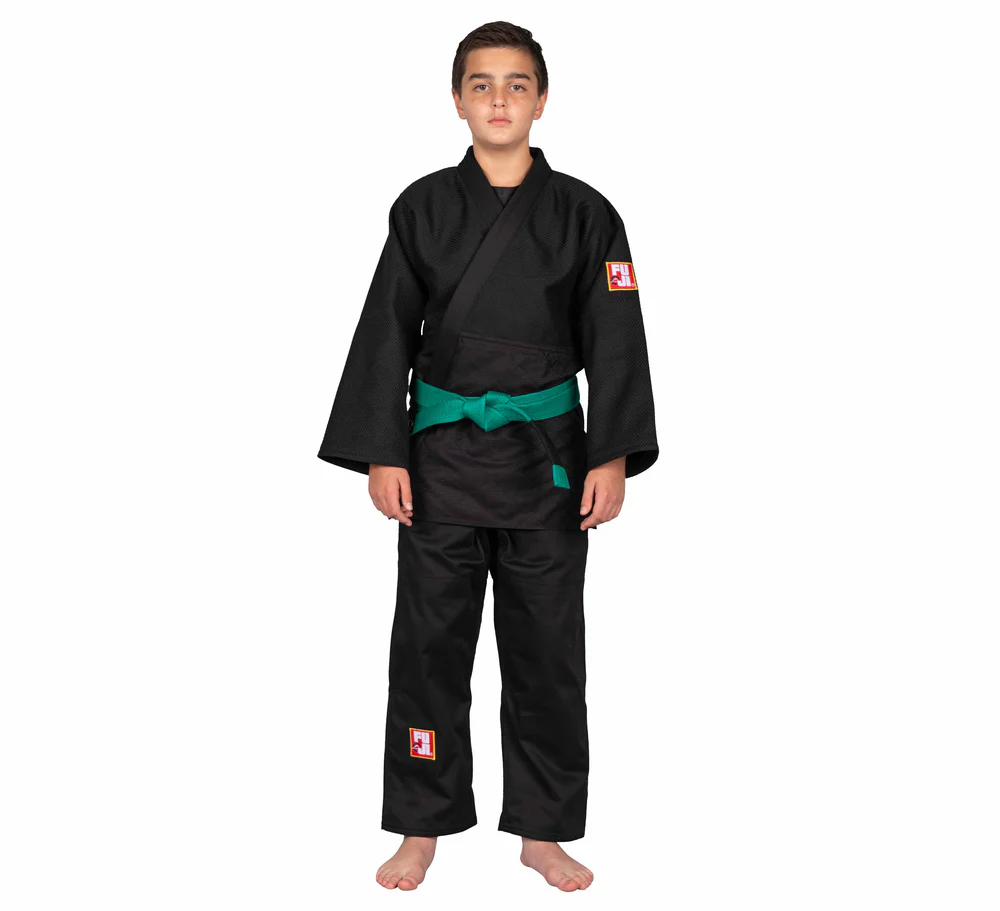 FUJI Single Weave Kids Judogi Negro - Pre Order