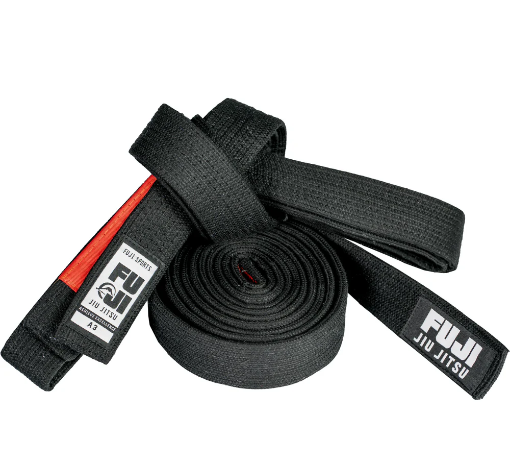 Fuji Jiu Jitsu Cinturón Premium Pearl Weave Negro - Pre Order
