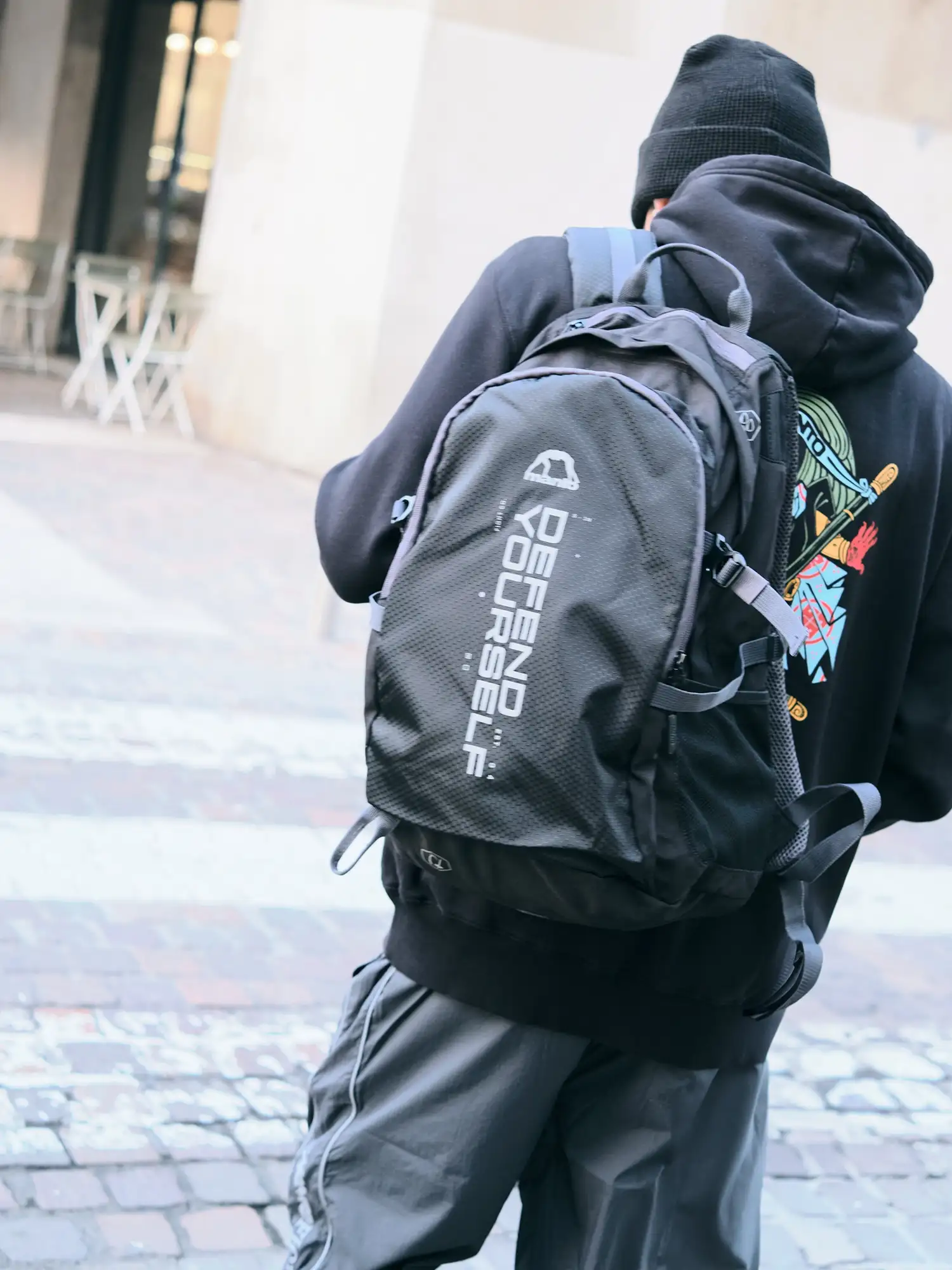 MANTO CROSS Reflective Backpack Negro - Imagen 16