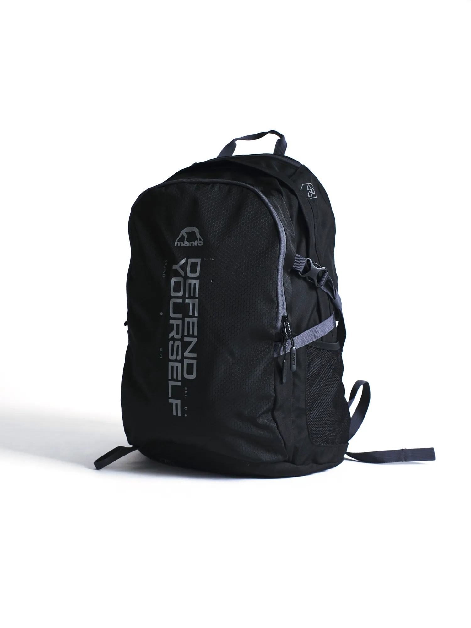 MANTO CROSS Reflective Backpack Negro