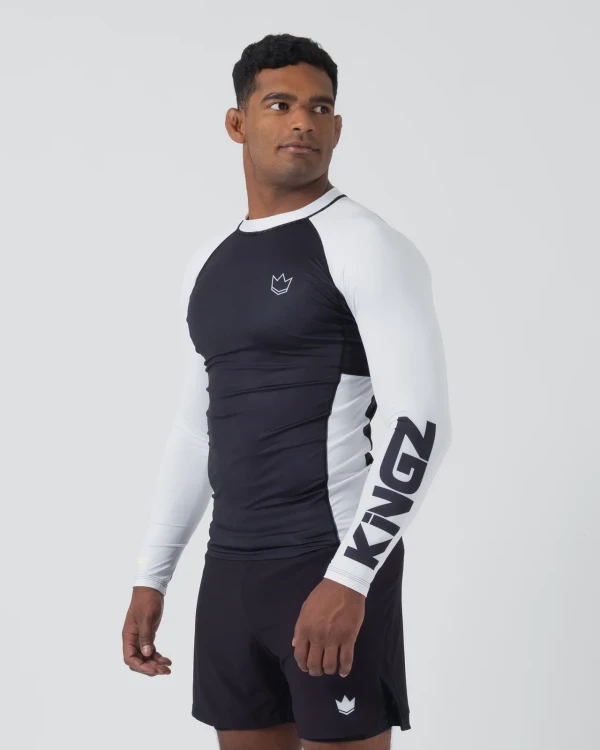 Kingz Ranked Performance V2 L/S Rashguard Blanco - Imagen 9