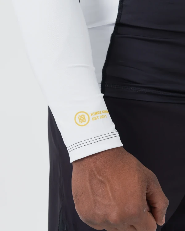 Kingz Ranked Performance V2 L/S Rashguard Blanco - Imagen 5