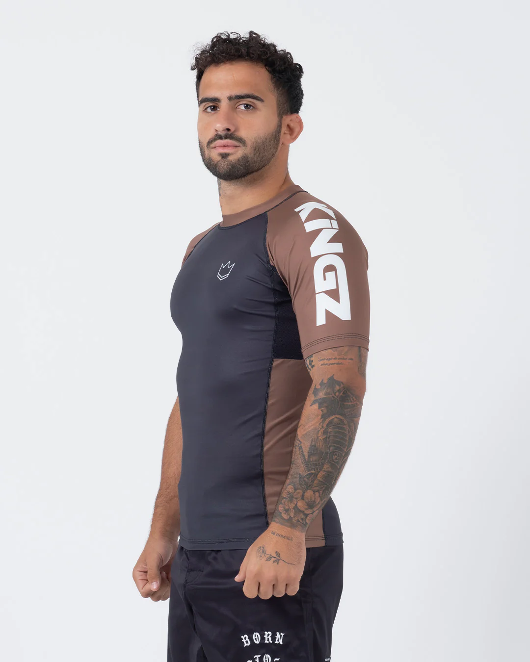 Kingz Ranked Performance V2 S/S Rashguard Marrón - Imagen 5