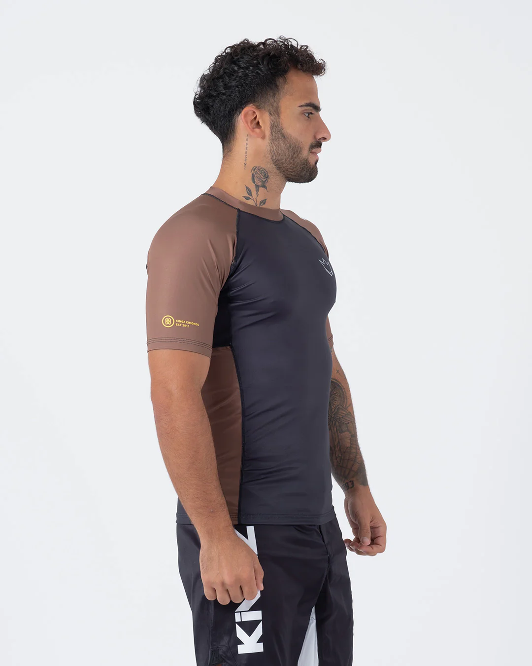 Kingz Ranked Performance V2 S/S Rashguard Marrón - Imagen 3