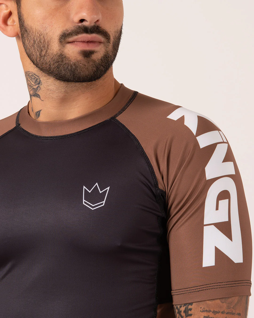 Kingz Ranked Performance V2 S/S Rashguard Marrón - Imagen 2