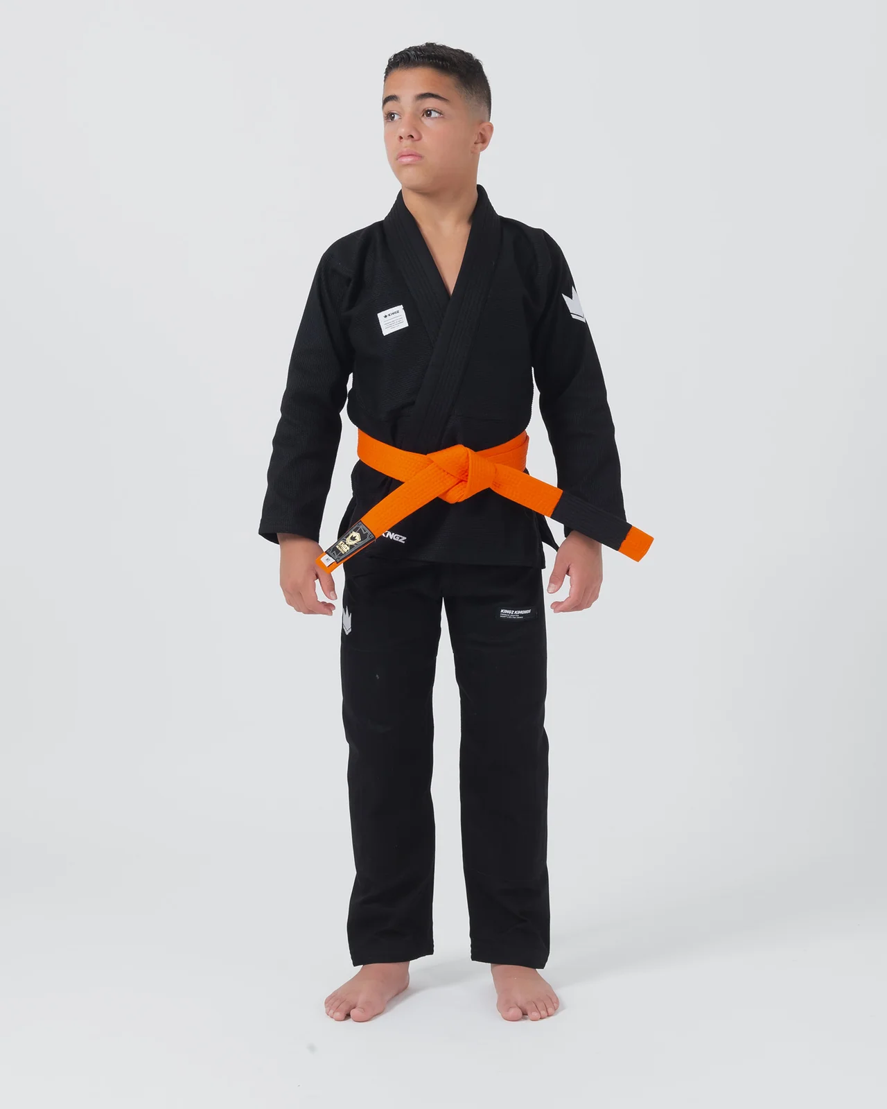 Kingz Kore V2 Youth Jiu Jitsu Gi Negro - Imagen 2