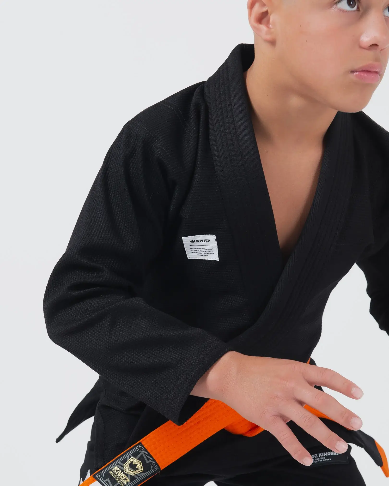 Kingz Kore V2 Youth Jiu Jitsu Gi Negro - Imagen 9