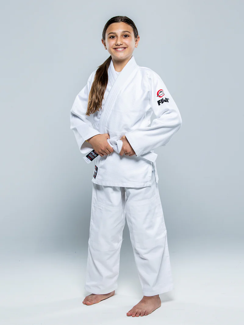 FUJI Single Weave Kids Judogi Blanco - Pre Order - Imagen 3