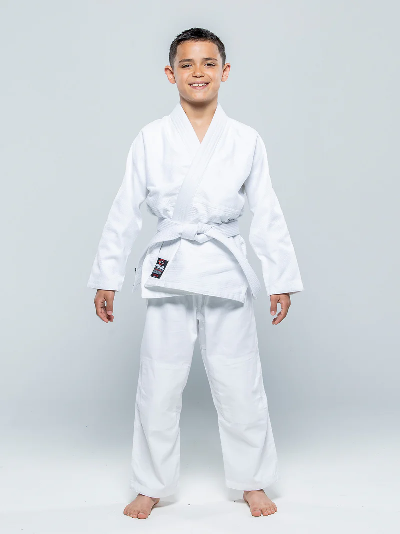 FUJI Single Weave Kids Judogi Blanco - Pre Order - Imagen 2