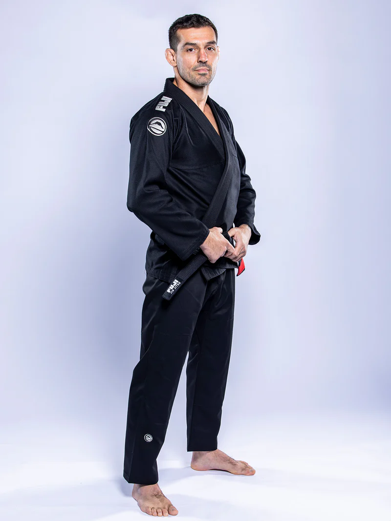 FUJI Baseline 2.0 Slim Fit BJJ Gi Negro / Gris - Imagen 12