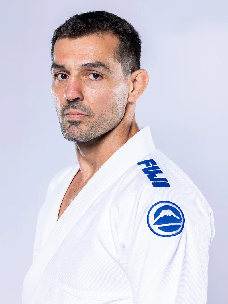 FUJI Baseline 2.0 Slim Fit BJJ Gi Blanco / Azul Navy