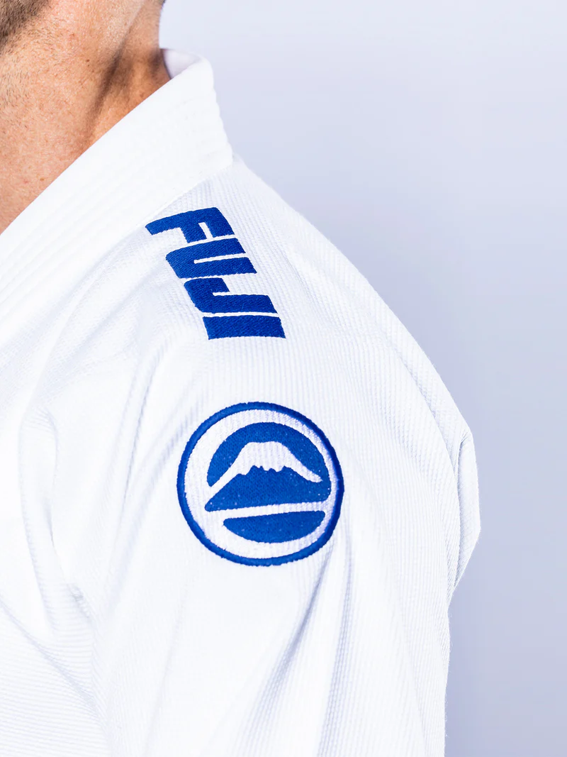 FUJI Baseline 2.0 Slim Fit BJJ Gi Blanco / Azul Navy - Imagen 7