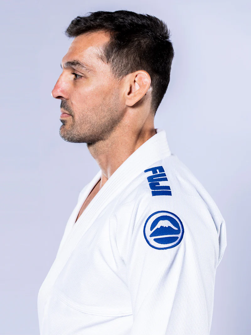 FUJI Baseline 2.0 Slim Fit BJJ Gi Blanco / Azul Navy - Imagen 9