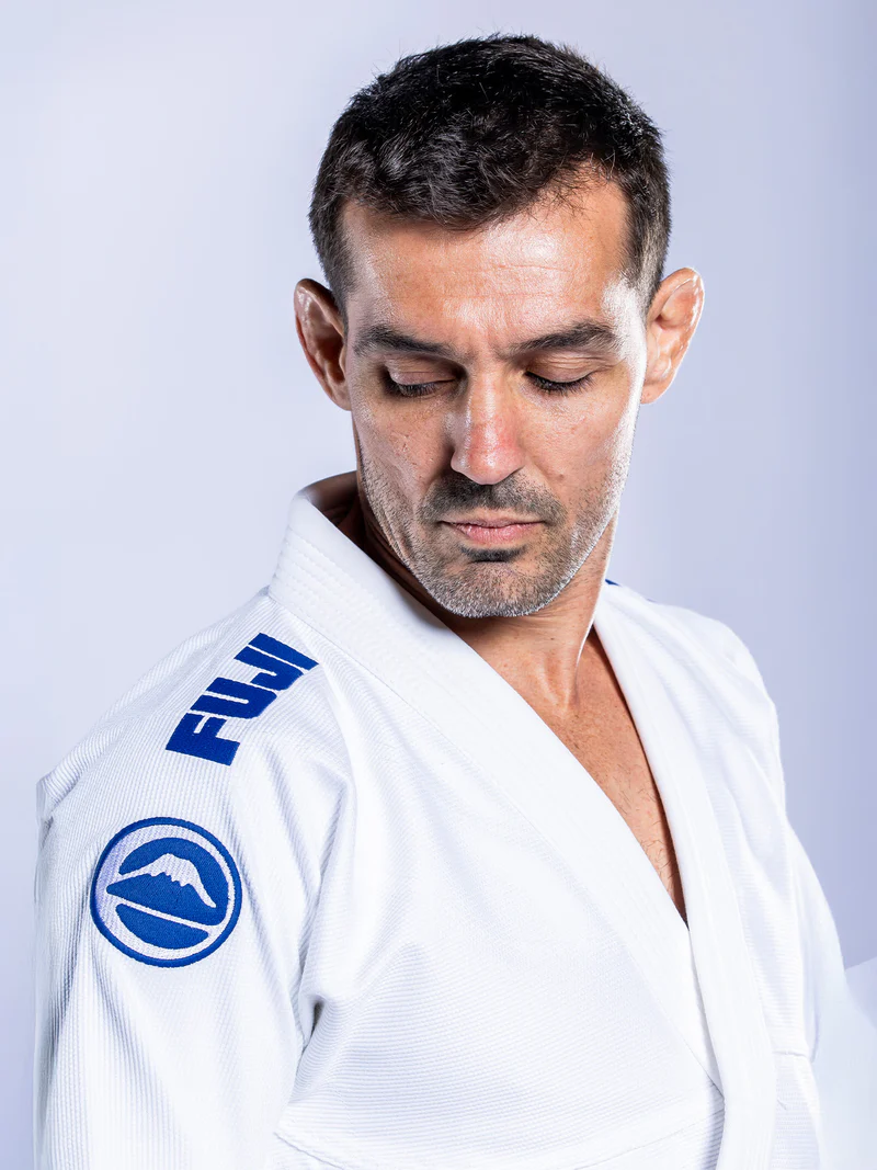 FUJI Baseline 2.0 Slim Fit BJJ Gi Blanco / Azul Navy - Imagen 3