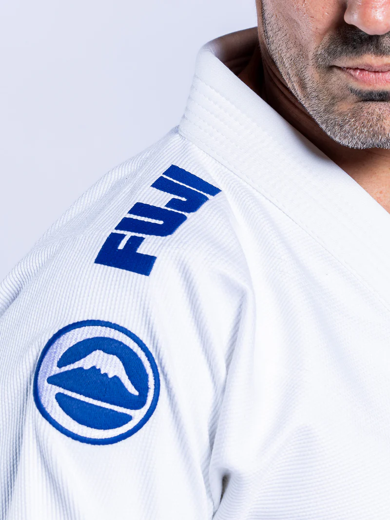 FUJI Baseline 2.0 Slim Fit BJJ Gi Blanco / Azul Navy - Imagen 4