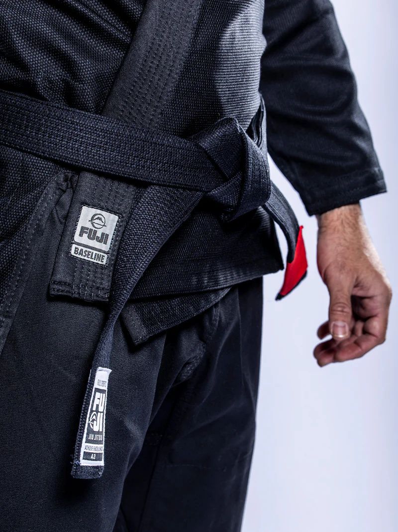 FUJI Baseline 2.0 Slim Fit BJJ Gi Negro / Gris - Imagen 7
