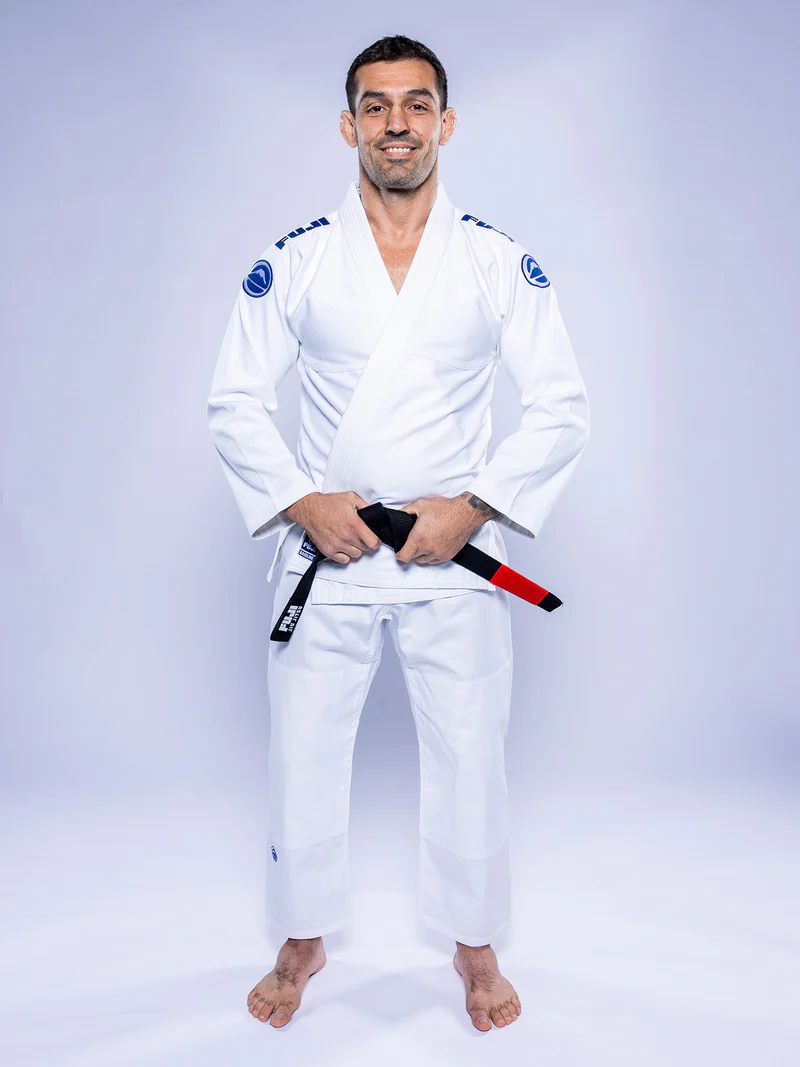 FUJI Baseline 2.0 Slim Fit BJJ Gi Blanco / Azul Navy - Imagen 2