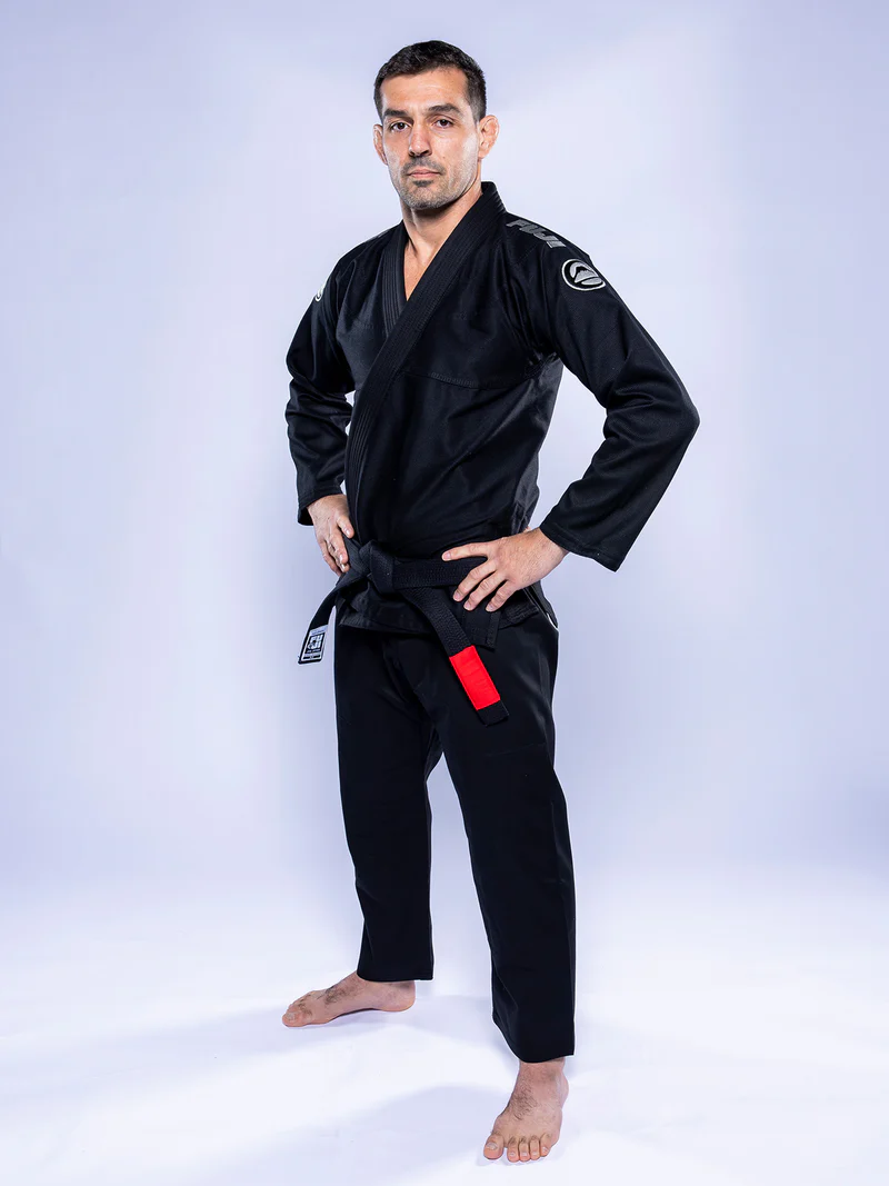 FUJI Baseline 2.0 Slim Fit BJJ Gi Negro / Gris - Imagen 20