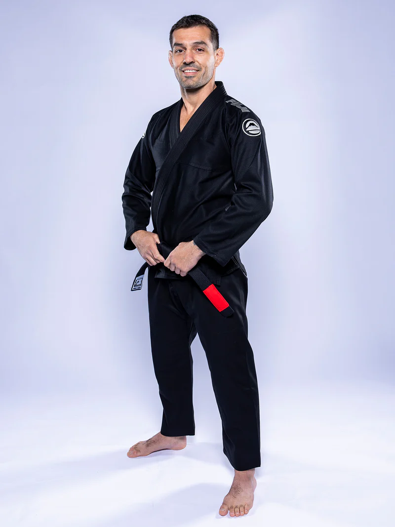 FUJI Baseline 2.0 Slim Fit BJJ Gi Negro / Gris - Imagen 18