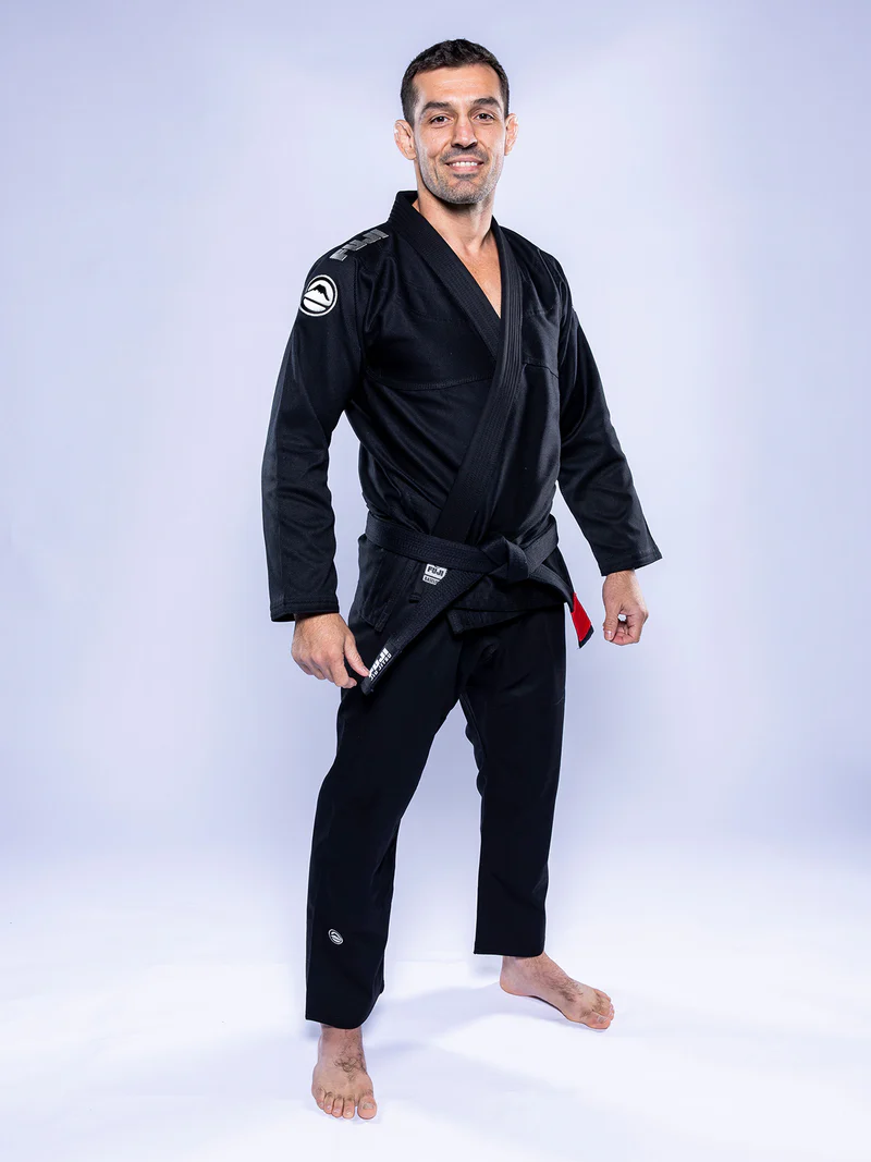 FUJI Baseline 2.0 Slim Fit BJJ Gi Negro / Gris - Imagen 15
