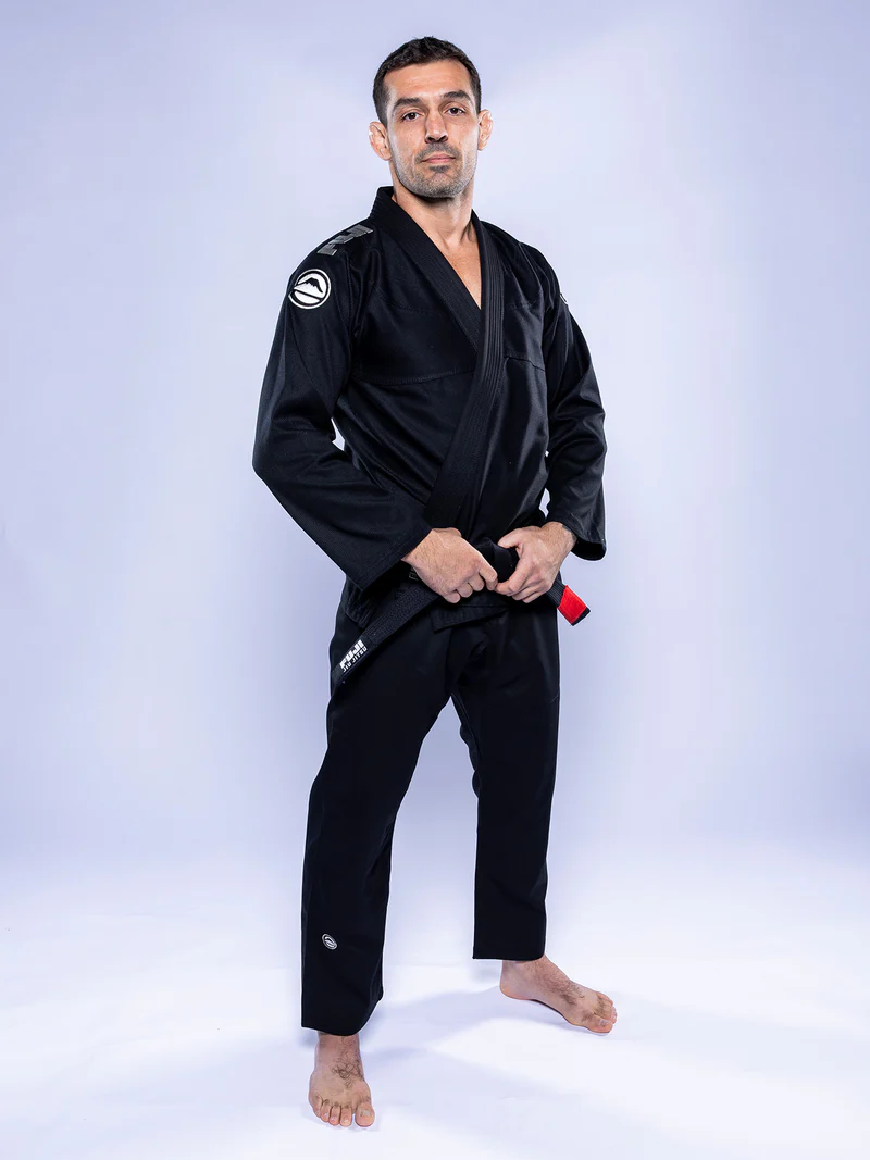 FUJI Baseline 2.0 Slim Fit BJJ Gi Negro / Gris - Imagen 16