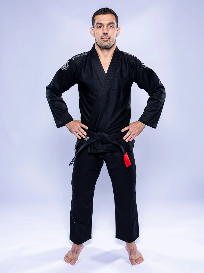 FUJI Baseline 2.0 Slim Fit BJJ Gi Negro / Gris - Imagen 22