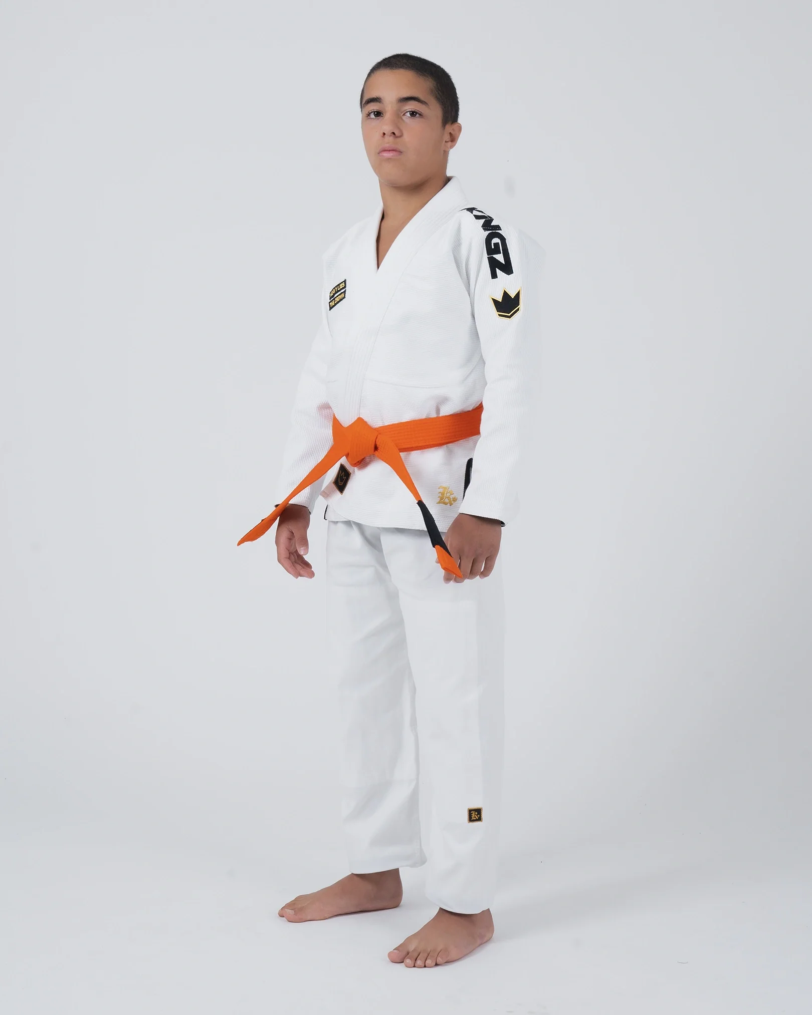 Kingz Comp V6 Youth Jiu Jitsu Gi Blanco - Imagen 14