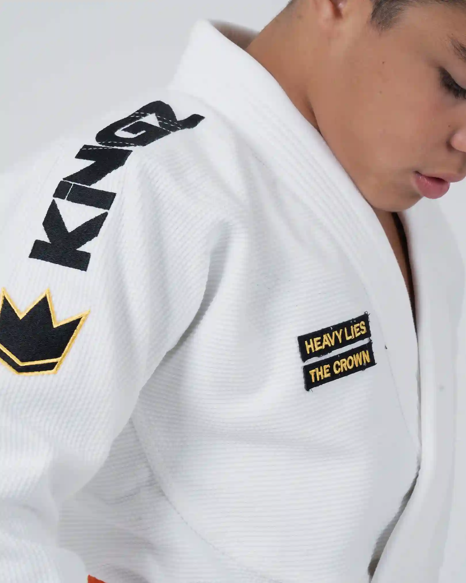 Kingz Comp V6 Youth Jiu Jitsu Gi Blanco - Imagen 8